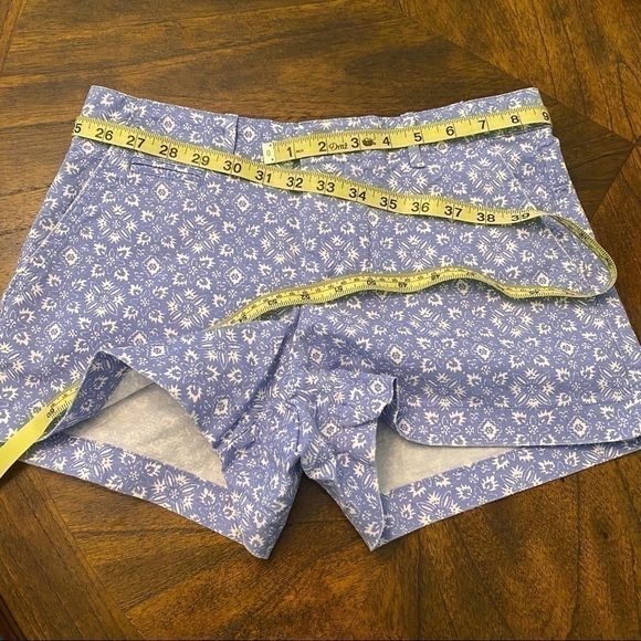 GAP Summer Laser Print Shorts Blue White Size 0 NWT - Picture 8 of 8